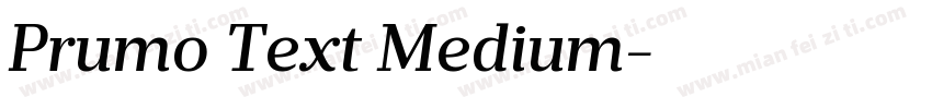 Prumo Text Medium字体转换